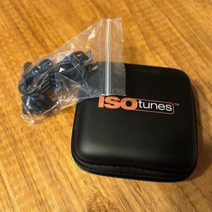 Headphone Case with USB charger and spare earbuds